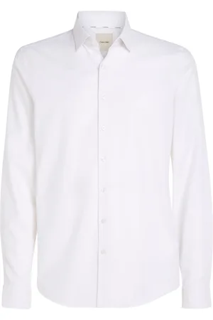 Calvin Klein Tonal Structure Slim Shirt White