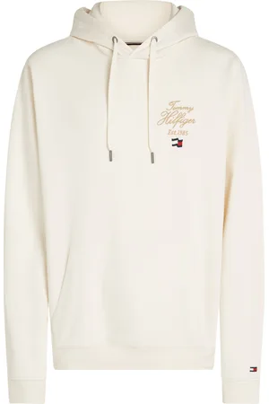 Tommy Hilfiger Script Hilfiger Stack Hoody Cream