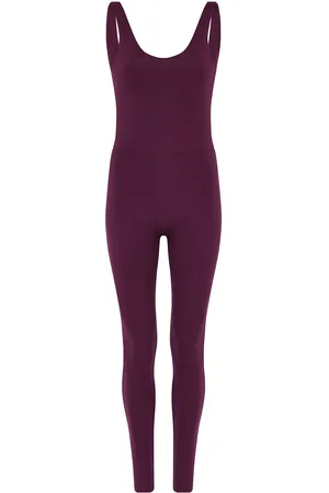 GIRLFRIEND COLLECTIVE Scoop Back Unitard, Long Purple