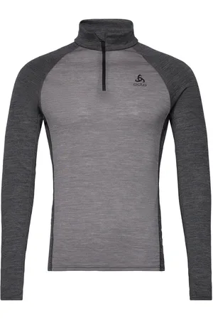 Odlo Bl Top Tn L/S Half Zip Nat Performance Pw 150 Grey