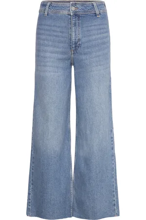 MANGO Catherin Culotte High-Rise Jeans Blue