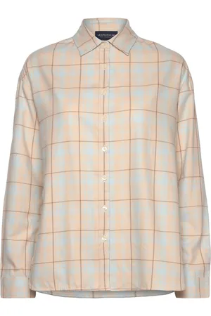 Lexington Over D Organic Cotton Check Flannel Shirt Patterned