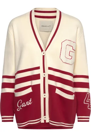 GANT Varsity Cardigan Red