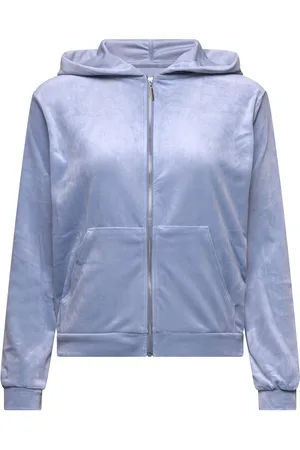 Hunkemöller Velour Hoodie Jacket Blue