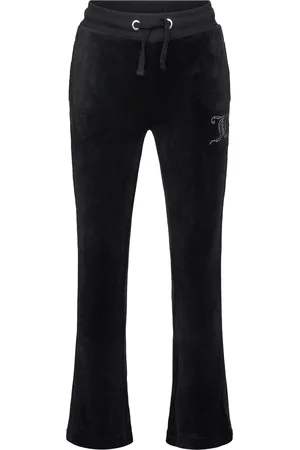 Juicy Couture Diamante Velour Bootcut Black