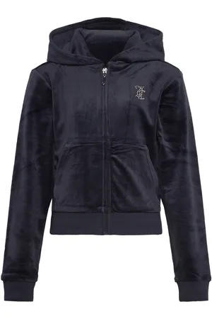 Juicy Couture Jc Diamante Zip Thru Hood Navy