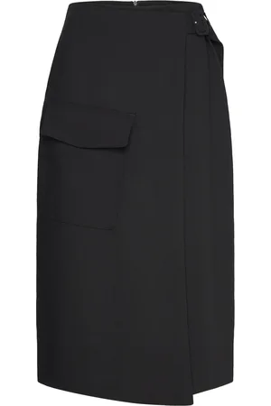 MANGO Midi Skirt With Buckle Detail