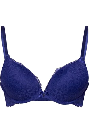 Hunkemöller Marine Padded Push-Up Underwired Bra Blue