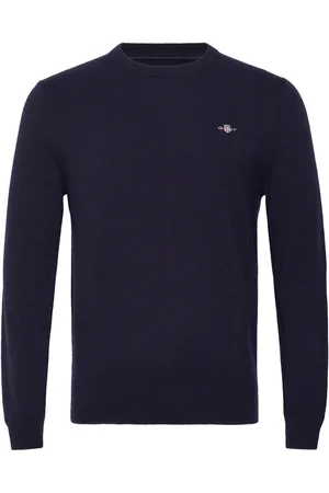 GANT Extrafine Lambswool C-Neck A/S Navy