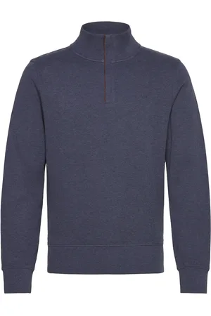 GANT Sacker Rib Half Zip Navy
