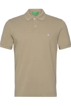 Benetton H/S Polo Shirt Khaki