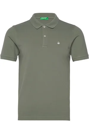 Benetton H/S Polo Shirt Khaki