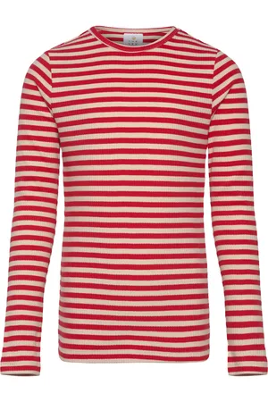 The New Tnmoore Uni L_S Rib Tee Red