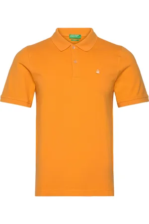 Benetton H/S Polo Shirt Orange