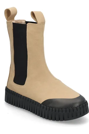 Ilse Jacobsen Long Chelsea Boots Beige