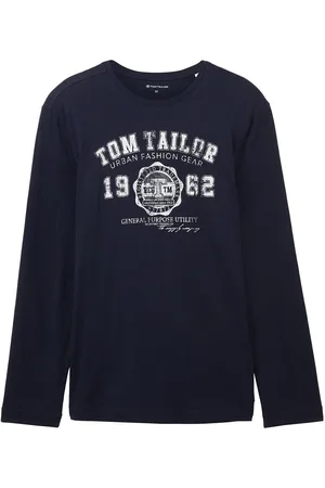 TOM TAILOR Printed Longsleeve Navy