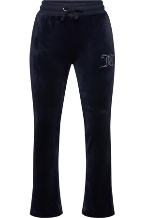 Juicy Couture Diamante Velour Bootcut Navy