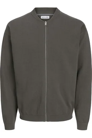 JACK & JONES Jjcalvin Knit Bomber Cardigan Grey Jack & J S