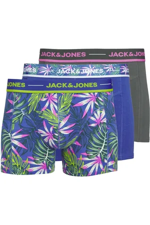 JACK & JONES Jacpink Leaves Trunks 3 Pack Sn Blue Jack & J S