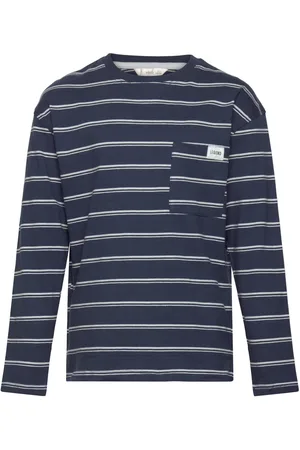MANGO Chest-Pocket Striped T-Shirt