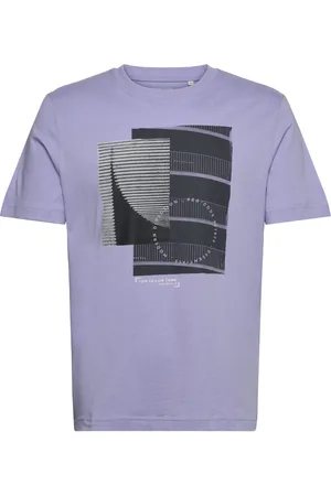 TOM TAILOR T-Shirt With Photoprint Purple