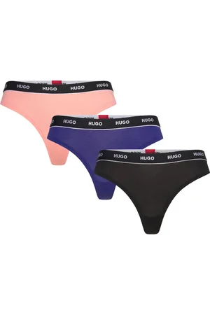 HUGO BOSS Triplet Thong Stripe Black