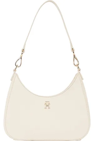 Tommy Hilfiger Th Logotape Shoulder Bag Cream