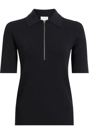 Calvin Klein Iconic Rib Zip Sweater 1/2 Slv Black