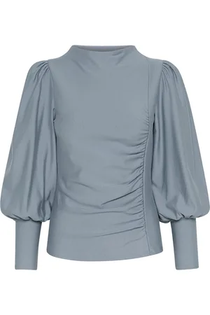 Gestuz Rifagz Puff Blouse Blue