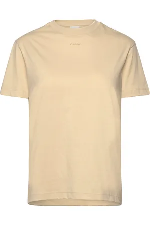 Calvin Klein Nano Logo Regular T-Shirt Beige