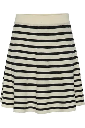 Y.A.S Fonny Hw Knit Skirt S. Noos Cream