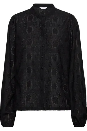 BUBBLEROOM Long Sleeve Button Blouse