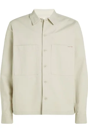 Calvin Klein Relaxed Utility Overshirt Cream