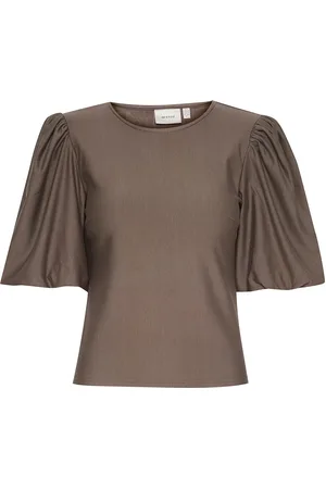 Gestuz Rifagz Balloon Blouse Brown
