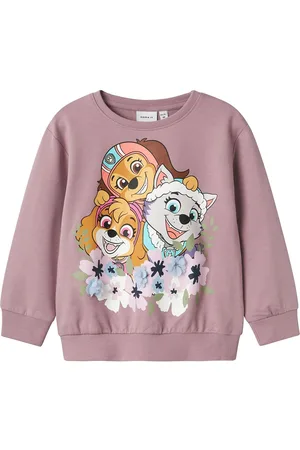 NAME IT Nmfjura Paw Nreg Sweat Unb Cplg Pink