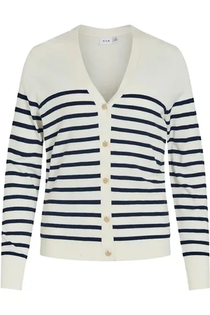 VILA Viwennie V-Neck L/S Knit Cardigan Cream