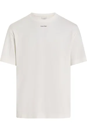 Calvin Klein Nano Logo Interlock T-Shirt White