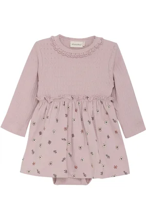 Minymo Dress Ls Aop Pink