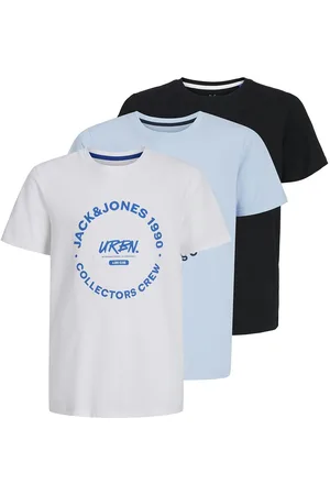 JACK & JONES Jjsimon Tee Ss Crew Neck 3Pk Mp Jnr Blue Jack & J S