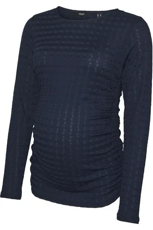 VERO MODA Vmmida Ls Top Jrs Ga Navy