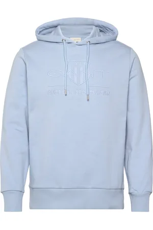 GANT Reg Tonal Shield Hoodie Blue