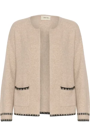 Cream Cronie Knit Cardigan Beige