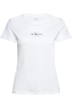 Calvin Klein Gradient Monologo Slim Tee White