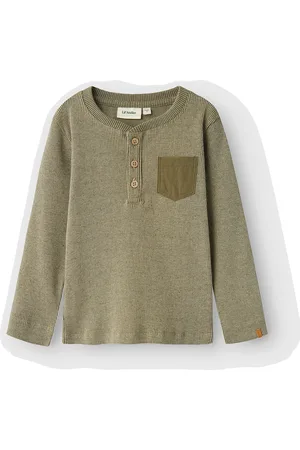 Lil Atelier Nmmbarbar Ls Slim Top Lil Khaki