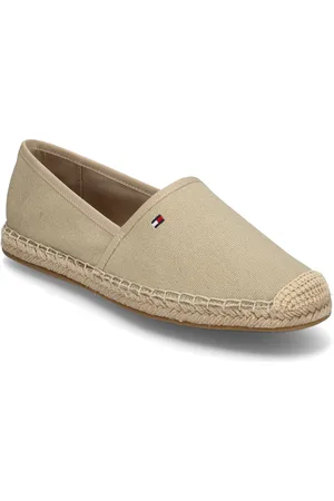 Tommy Hilfiger Flag Canvas Espadrille Beige