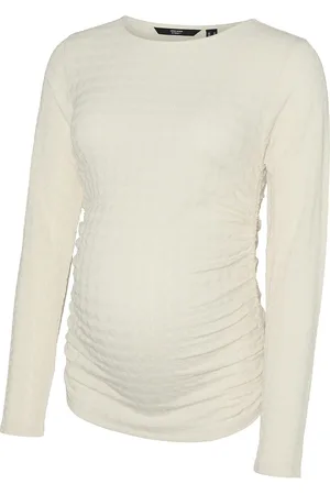 VERO MODA Vmmida Ls Top Jrs Ga White