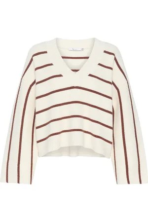 Gestuz Sebagz V-Neck Pullover Cream
