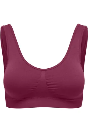 ONLY Onpmira-2 Seam Bra Noos Burgundy