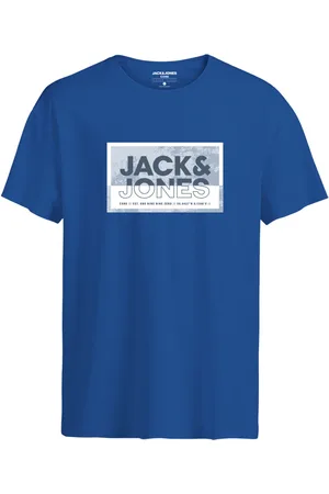 JACK & JONES Jcologan Tee Ss Crew Neck Sn Mni Blue Jack & J S