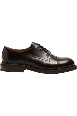 SELECTED Slhotis Leather Toe-Cap Shoe Brown